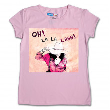 Women Round Neck Pink Tops - Oh La La